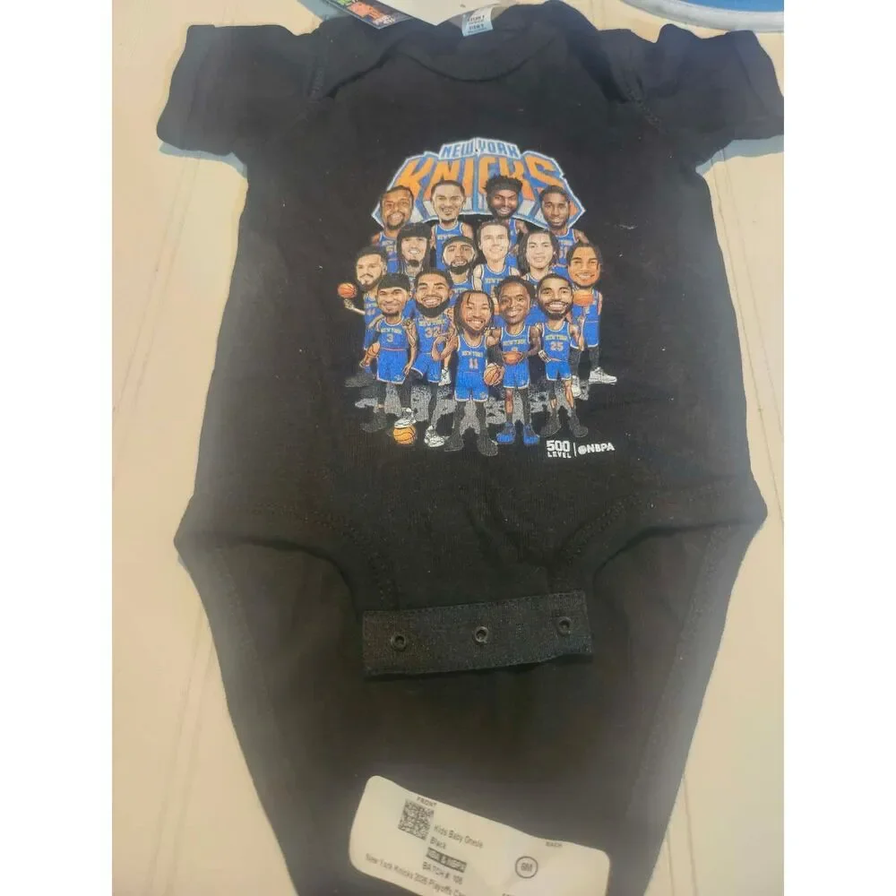500 Level New York Knicks Team Caricature Baby Onesie 6 Months NWT NBA